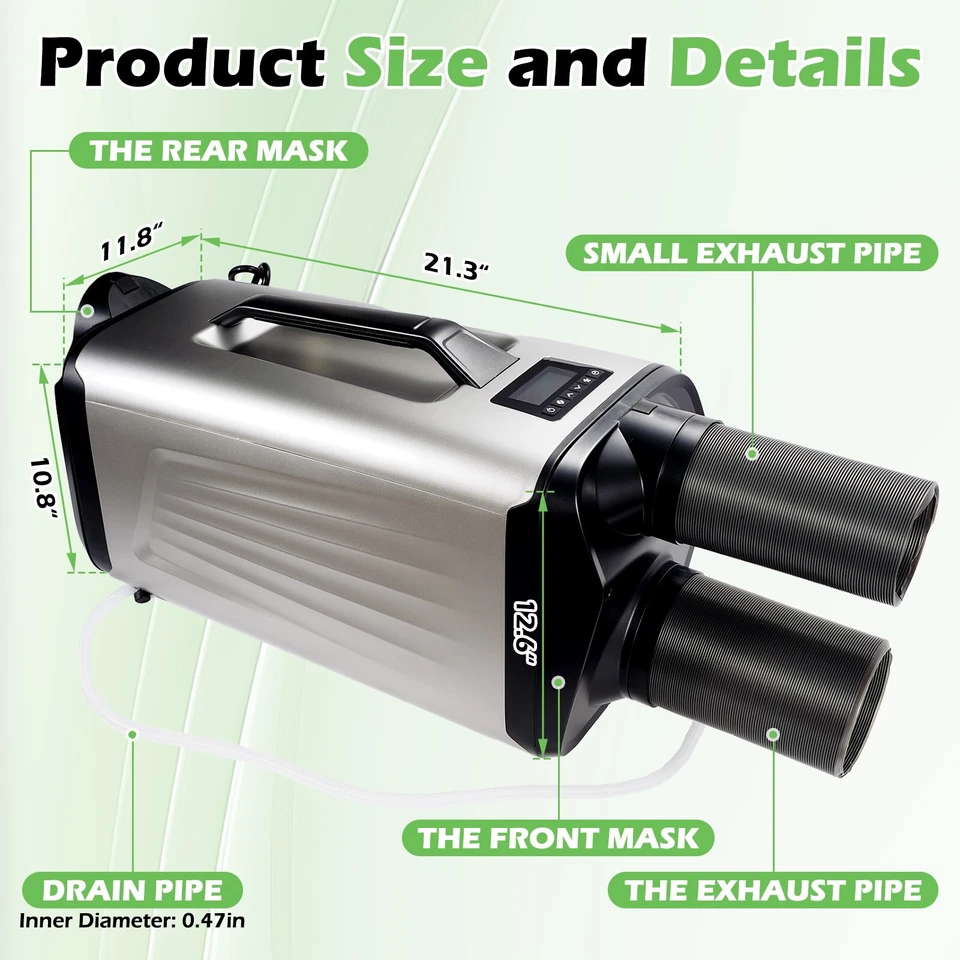 Aire acondicionado portátil apto para camping uso al aire libre, aire acondicionado para tienda 5200BTU Foto 3 de 4