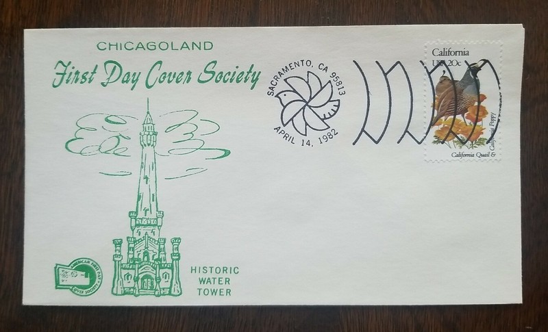 US FDC # 1957 California Chicagoland 1982.