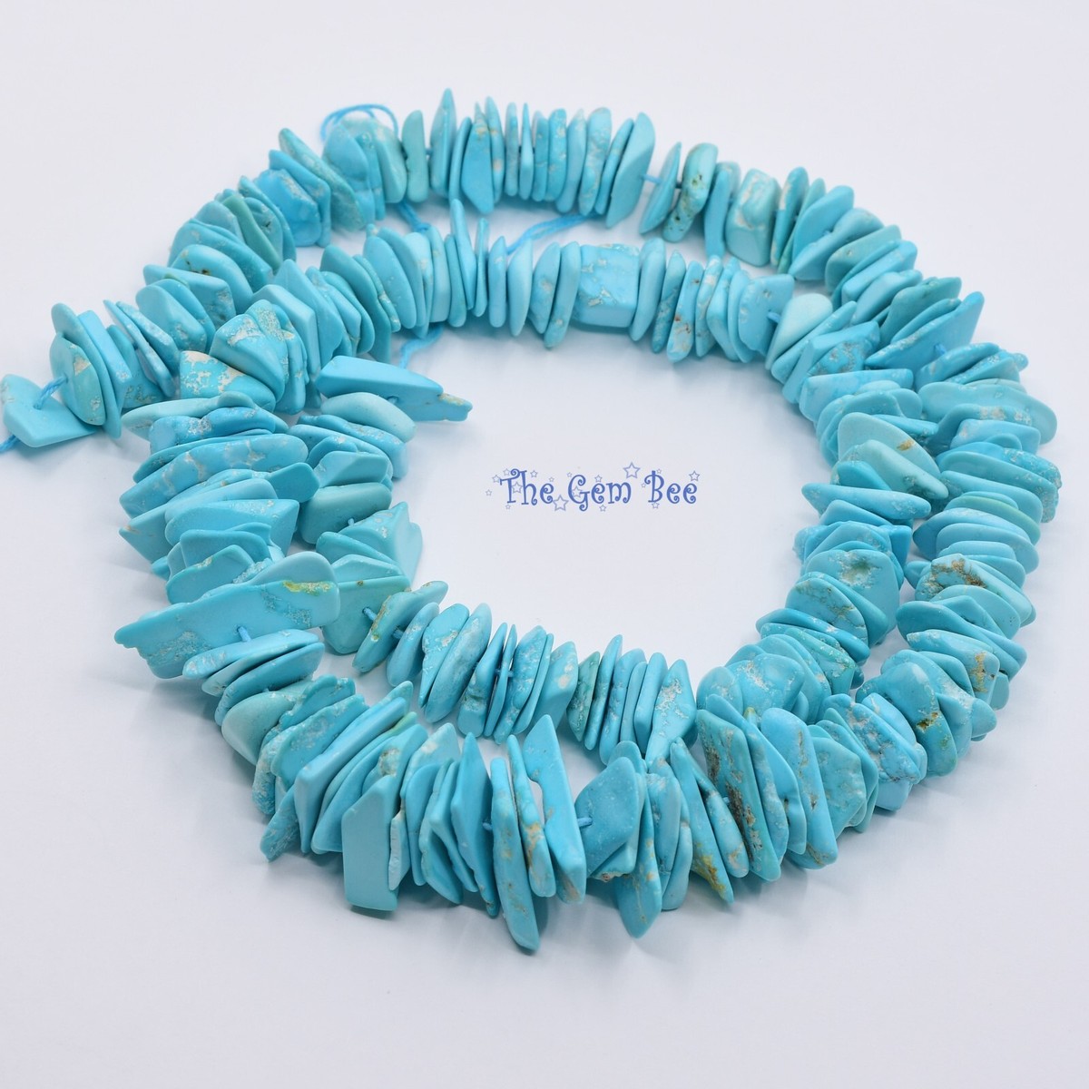 546ct Sleeping Beauty Color Organic Kingman Turquoise Large Slice