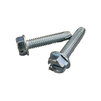 5/16-18 Slotted Hex Washer Head Type F Thread Cutting Screws
