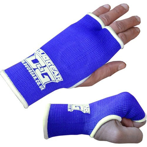 BLUE THUMBLESS BOXING INNER GLOVE WRIST SUPPORTS MUAY THAI KICKBOXING