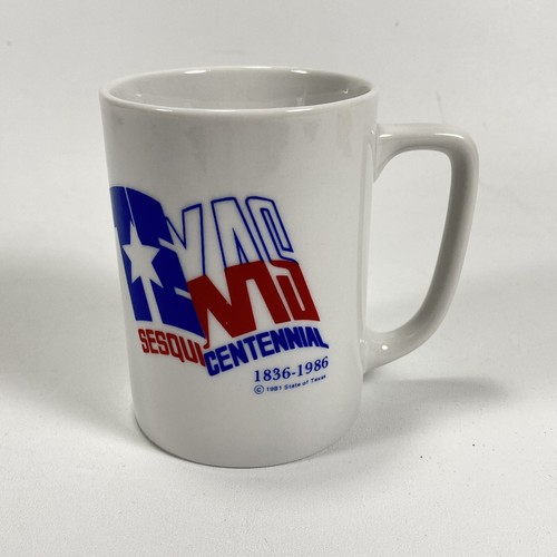 Vintage Texas Sequi Centennial Kaffeetasse Becher 1836-1986 1981 150 Jahre - Bild 1 von 10