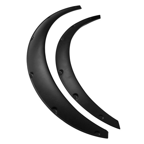 4x Universal Flexible Front+Rear Car Fender Flares Extra Wide Body Wheel Arches - Picture 3 of 7