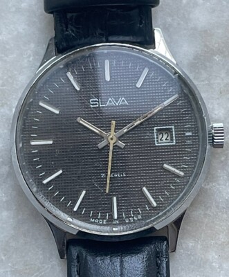 Slava Herrenuhr Vintage Handaufzug Mechanisch 21 jewels. 35mm Boctok 2414