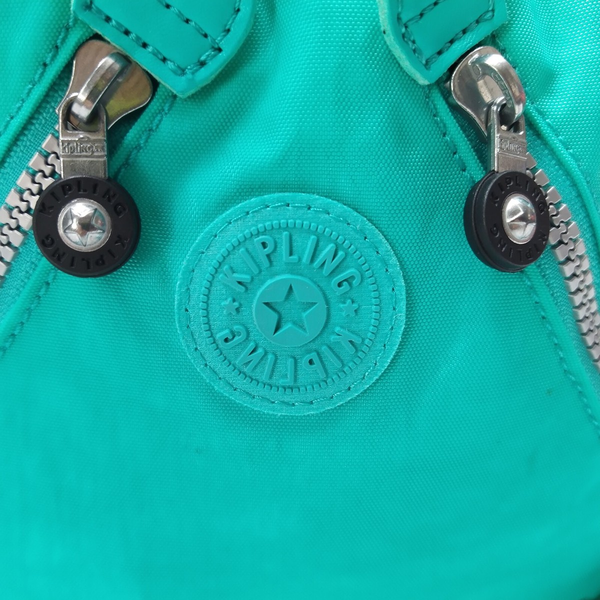 Kipling Fundamental X-Small Turquoise Nylon Zipper Backpack  display picture 2