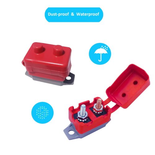 50 Amp Circuit Breaker Waterproof Inline Fuse Inverter for Car ATV Marine Tro... - Picture 4 of 6