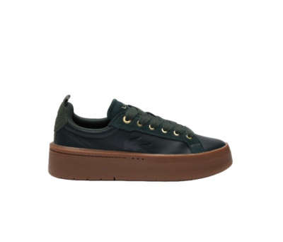 LACOSTE WOMENS TENNIS SHOE DARK GREEN CARNABY PLAT, 7-46SFA0035GRG