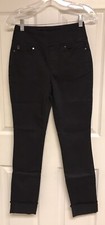 Belle by Kim Gravel Regular TripleLuxe Twill Jeans-Black-Reg 2 A388511 NEW