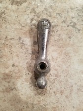 Antique Vintage 3" x 0.5" Chrome Finish Hot Water Sink Faucet Handle Lever Knob