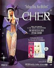 CHER Vintage Print Ad CD Promo Very Best of 10 x 12"