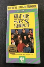 1992 VHS TAPE SEALED NEVER PLAYED WHAT KIDS WANT TO KNOW ABOUT SEX (RJF) 112621