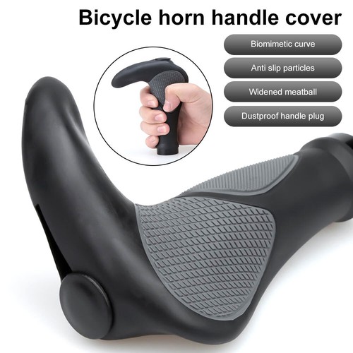 Ergonomischer Gummi MTB Mountainbike Fahrrad Lenkergriffe Radfahren Lock-On Enden