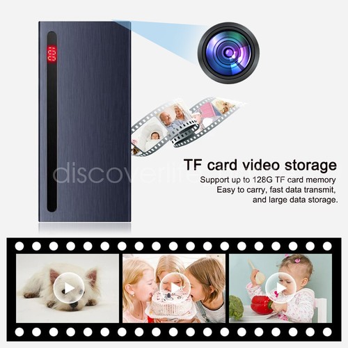 8000mA Power Bank External Battery Mini Wifi Camera HD 1080P Wireless Camera - Photo 10 sur 22