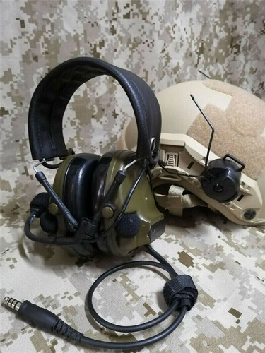 Zestaw słuchawkowy PELTOR Comtac-III C3 redukcja szumów replika słuchawek taktycznych - Zdjęcie 6 z 13