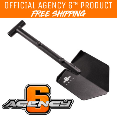 Agency 6 Aluminum Adventure Mini Shovel - Black - Off road & Recreation 
