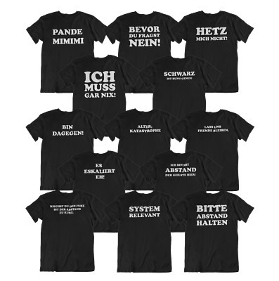 Sprüche T-Shirt Fun Ironie Sarkasmus lustig witzig Job Arbeit Corona