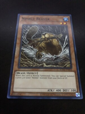 Yugioh! LP Nimble Beaver - EGO1-EN018 - Common - 1st Edition Lightly Played, Eng