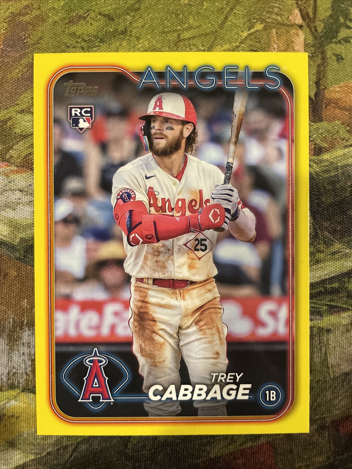 2024 TOPPS BASEBALL SERIES 1 TREY CABBAGE ROOKIE YELLOW PARALLEL #321