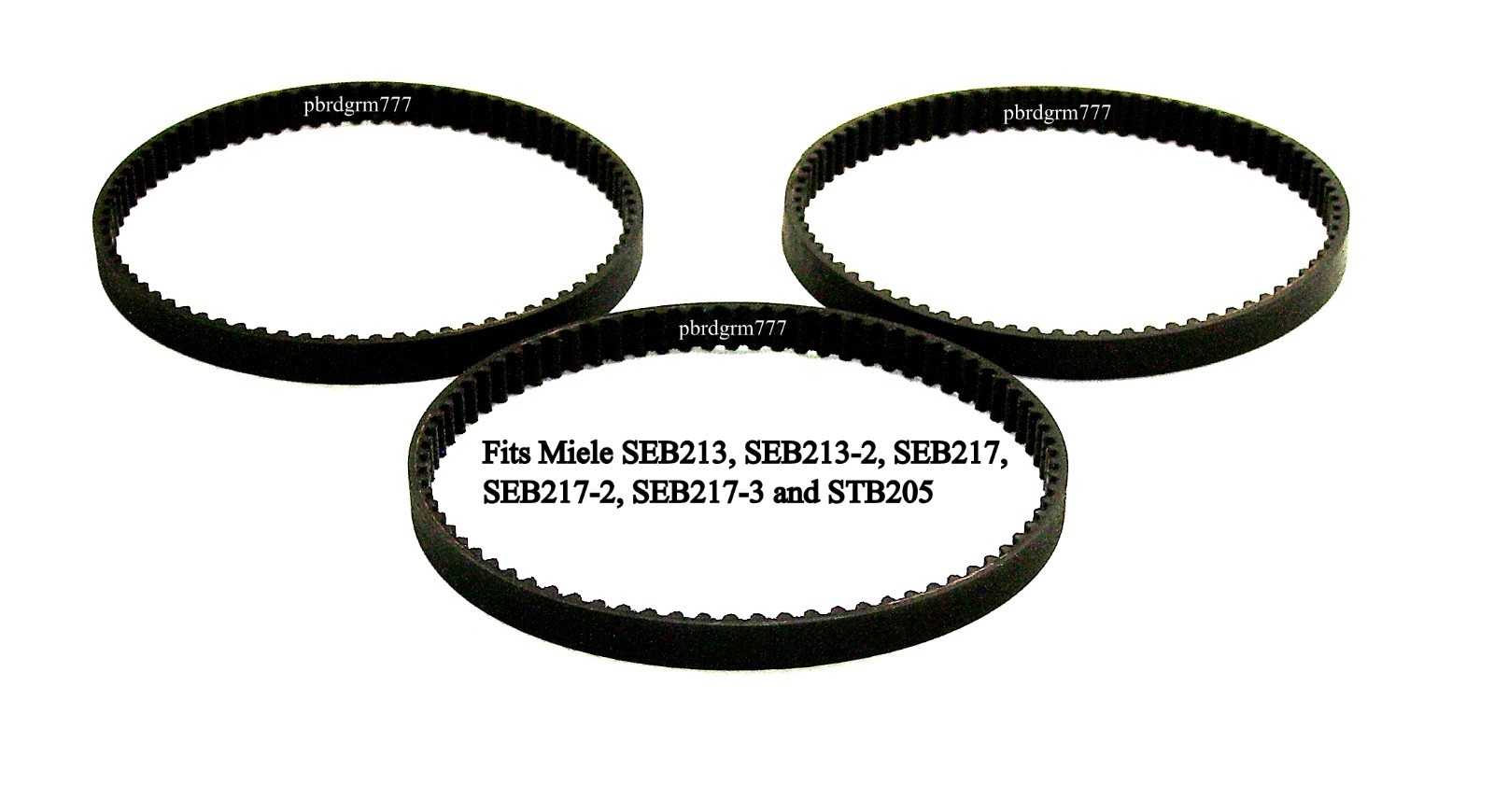 3 Vacuum Belts For Miele SEB213, SEB213-2, SEB217, SEB217-2 - Foto 4