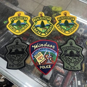 Vermont State Windsor Police K-9 M.E.R.T. Patch Bundle Lot Set x6