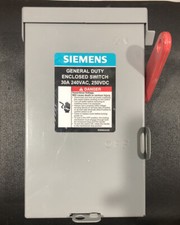Siemens General Duty Enclosed Switch 30A 240VAC 250VDC