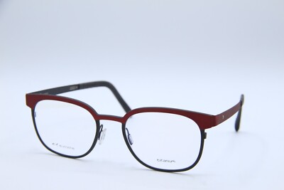 NEW BLACKFIN BF 971 BOSTON COL. 1401 BLACK RED AUTHENTIC FRAMES EYEGLASSES 53-21