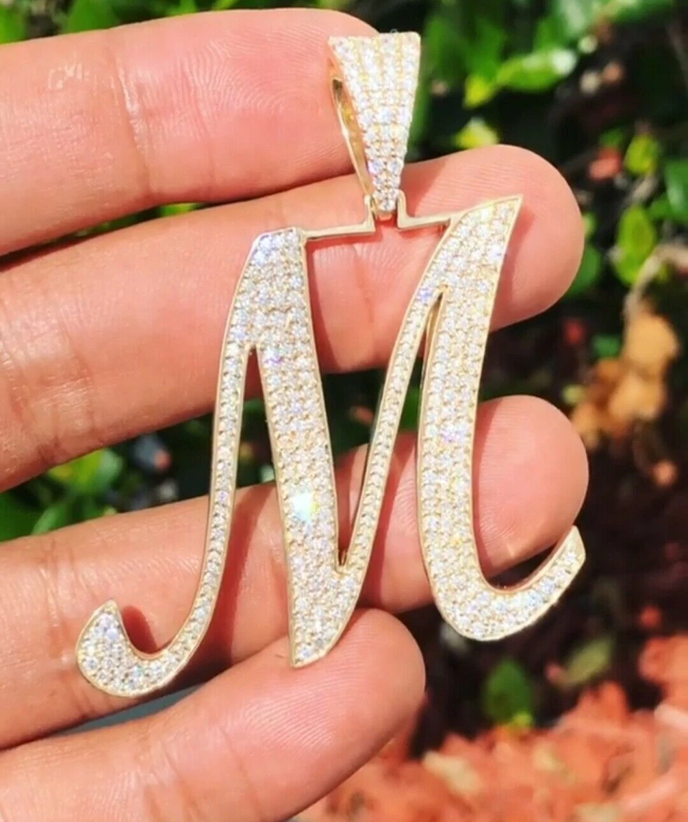 Diamond Initial A Pendant In 14K Yellow Gold