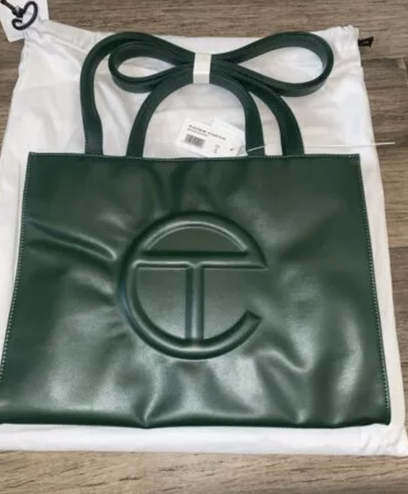 Telfar - MEDIUM DARK OLIVE TOTE Shopping Bag Vegan Leather