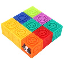 Soft Blocks Toddler Kids Building Block Playset 9 Toy Blocks  