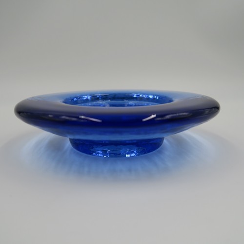 Feuer und Licht Recycling Kunst Glas Kerzenhalter Weinständer Kobaltblau 6,5" USA - Bild 2 von 11