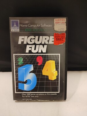 Atari 400/800 Figure Fun Cassette Complete in box