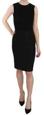 DOLCE & GABBANA STAFF Dress Black Laced Top Bodycon Sheath IT42/US8/ M RRP $1600