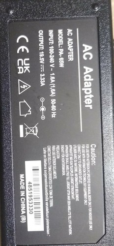 65W HP AC Adapter Charger blue tip Hewlett Packard (HP)19.5V 3.33A NEW - Picture 3 of 8