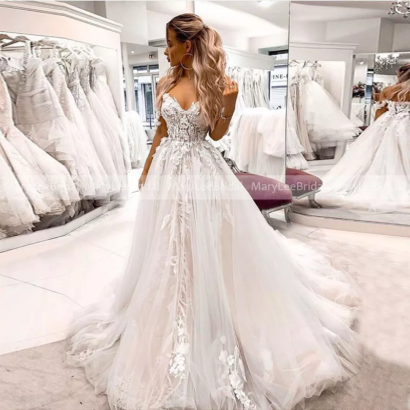Off the shoulder princess wedding dress clearance
