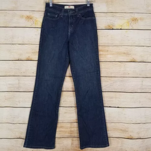 Levi's Womens 512 Jeans Size 2 m Bootcut Perfectly Slimming Blue Denim 5 Pocket