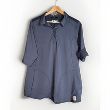 Carhartt Women's Force Cross-Flex Modern Fit Covertible Sleeve Scrub Top Size L