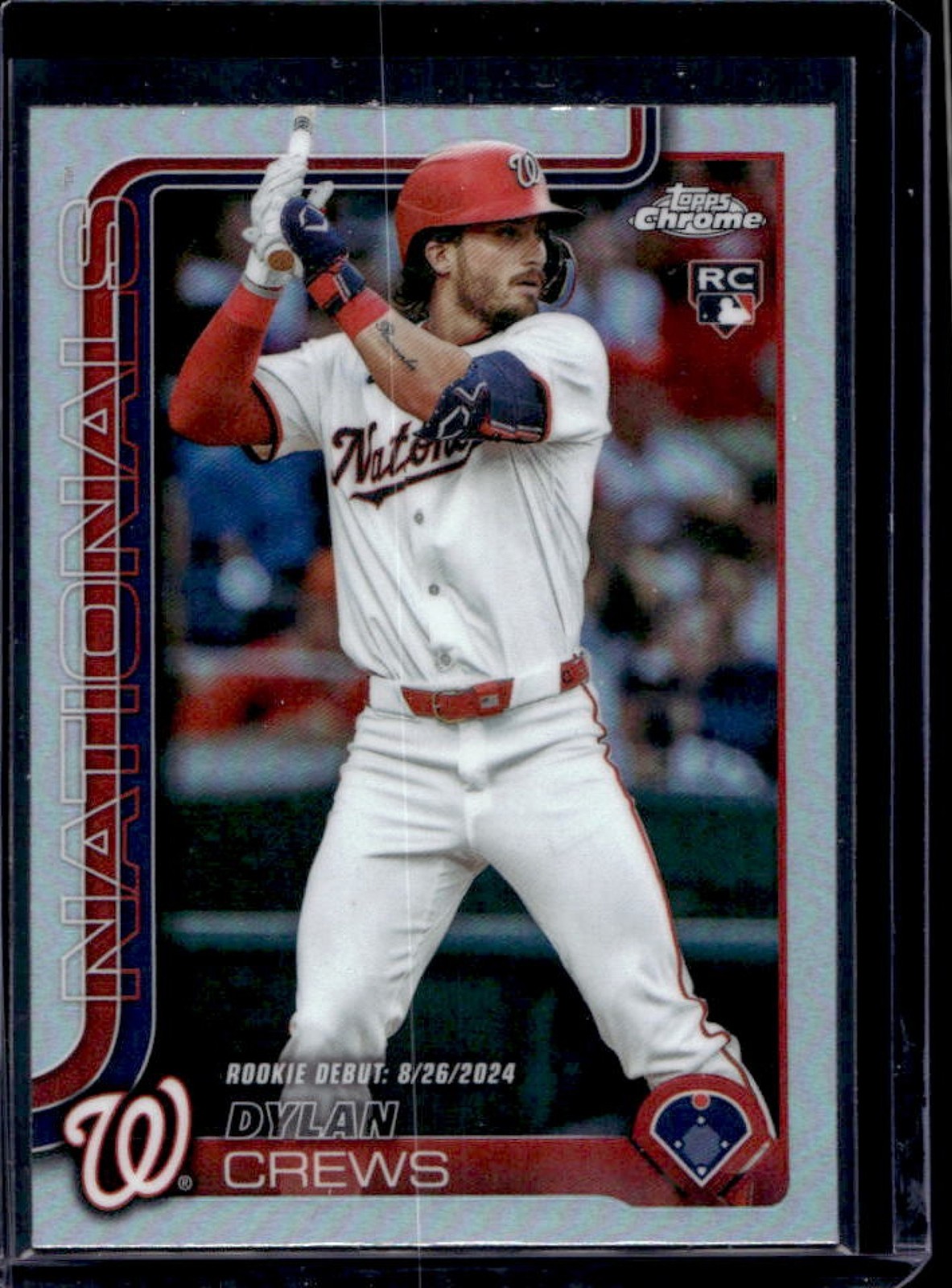 2025 Topps Chrome Update Dylan Crews RC Refractor Rookie #USC190 Nationals