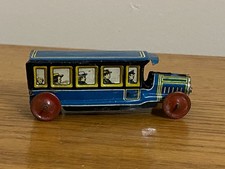 Tin Penny Toy Bus Passenger Coach QA-17
