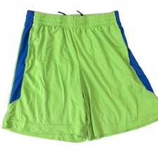 Tek Gear Green Neon Athletic Shorts - Boys L Husky