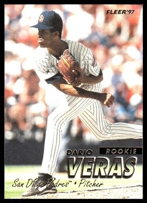 Dario Veras 1997 Fleer #629 San Diego Padres MLB READ FREE SHIPPING AutographDen