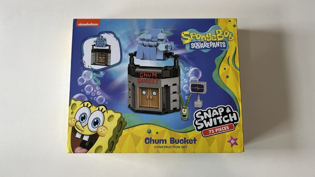 Spongebob Squarepants Chum Bucket Construction Set 75 Pieces NEW