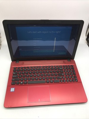 ASUS X541UAK Notebook PC Red WiFi 15.6'' 8GB 1TB Intel i7 Windows 10 Home - Good