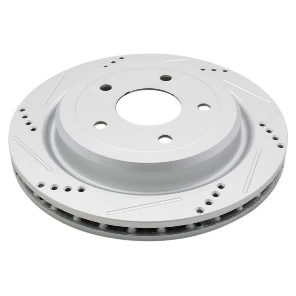 New Drilled Brake Rotor Set Fits 2004-2009 Cadillac XLR 05-13 Chevrolet Corvette - Image 3 of 4