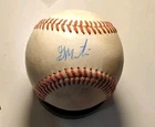 Autographed Baseball game used GARRETT MARTIN New York Yankees