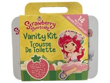 STRAWBERRY SHORTCAKE Beauty Essentials For On-The-Go! 14pc AS IS Vanity Tin Kit