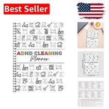 Adhd Cleaning Planner,Cleaning Schedule And Checklist Organizing Notebook Wee...