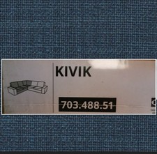 Ikea KIVIK Bezug für ECKELEMENT Hillared dunkelblau 703.488.51 NEU OVP