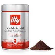 illy Classico Filter/Cafetière Ground Coffee Medium Roast 100% Arabica 250g Tin 37.36 per kilo