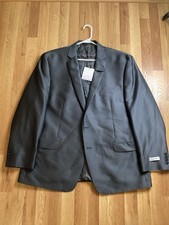 Calvin Klein Men's Charcoal Gray Suit Jacket 48 reg New W Tags