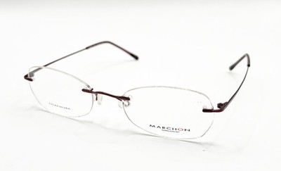 NEW MARCHON AIRLOCK 2 760/6 62 AUBERGINE AUTHENTIC EYEGLASSES 51-20